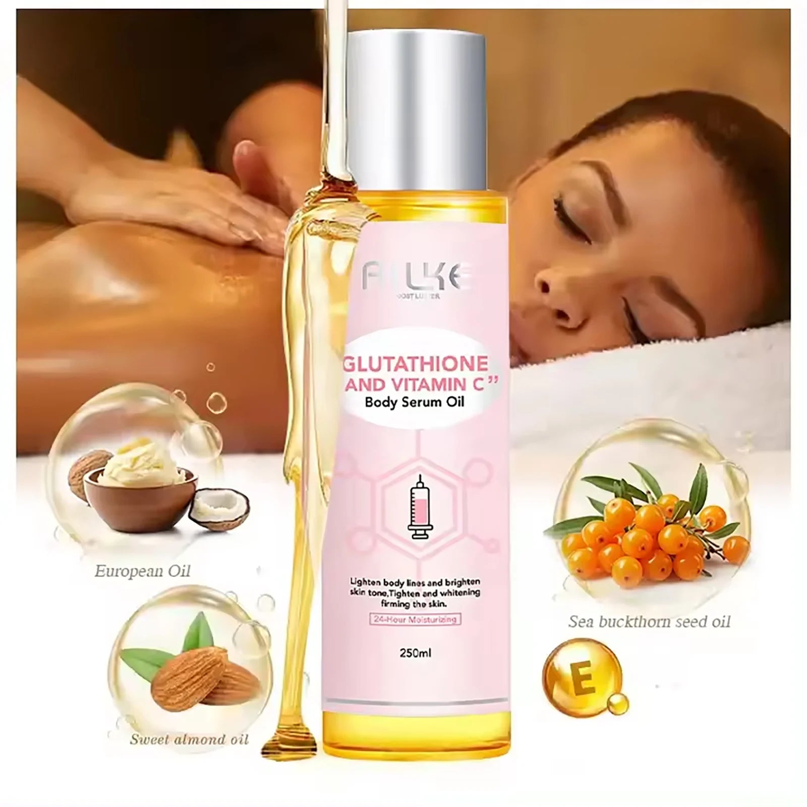 AILKE Body Oil, Ultra-Hydrating, Deeply Nourishe, Day and Night