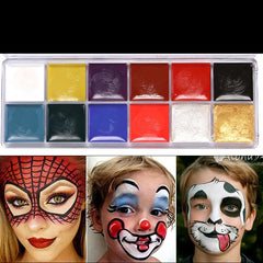 12 colors face&body paint child can use Performance makeup