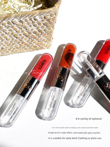 Kiko Double-Headed Lip Lacquer Lipstick Matte Lip Gloss