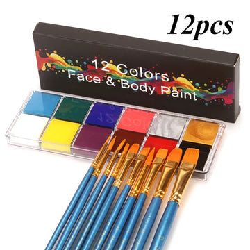 12 colors face&body paint child can use Performance makeup