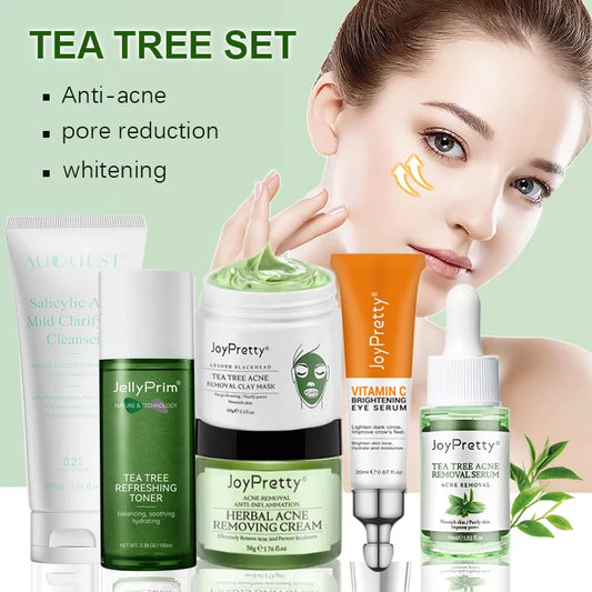 JoyPretty Acne Treatment Face Cream Tea Tree Serum Cleaning Pimple