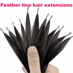 Feather Line Virgin Hair Extensions 100% Human Hair