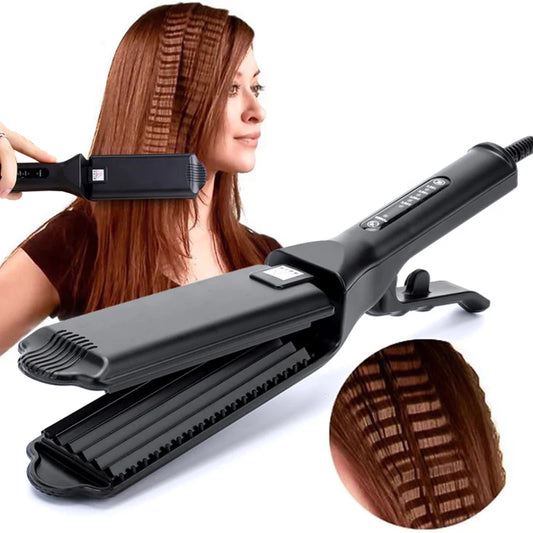 Professional Hair Curler Comb Curling Iron Wand Ceramic