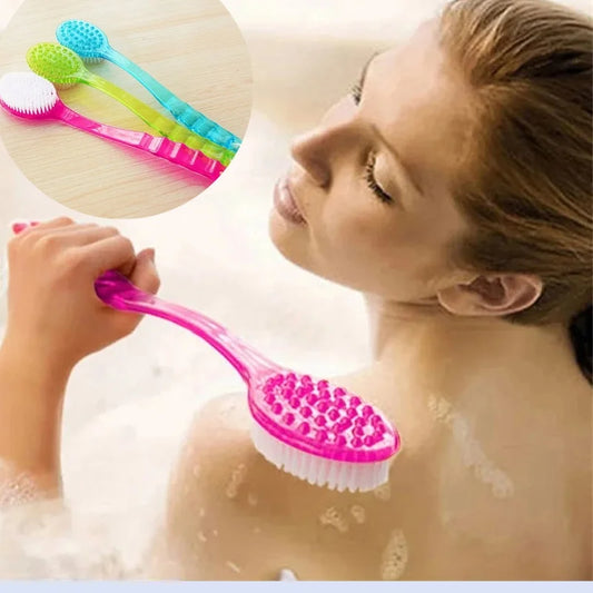 1pc Bath Brush Long Handle Exfoliating Scrubs Back Body