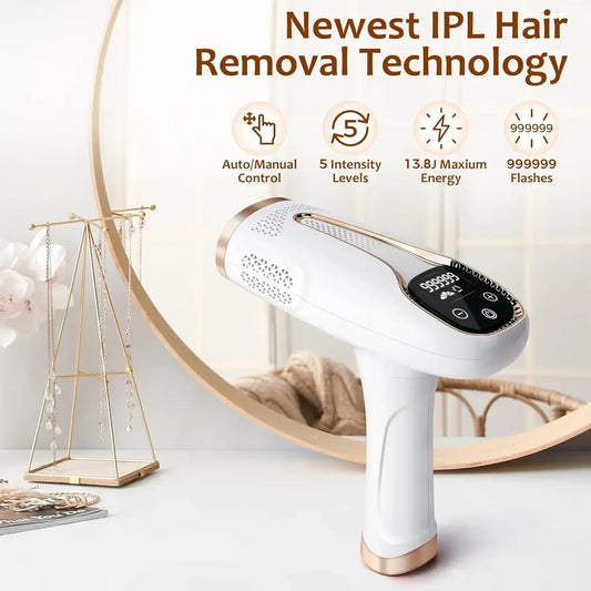 Flashes IPL Hair Removal System, Painless Laser Epilator for Women’s Body