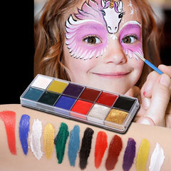 12 colors face&body paint child can use Performance makeup