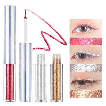 CHARMACY 3pc/set Glitter Eyeliner Liquid Waterproof